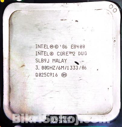 Intel Core 2 Duo Processor E8400  Processor ও 4GB DDR3 ram